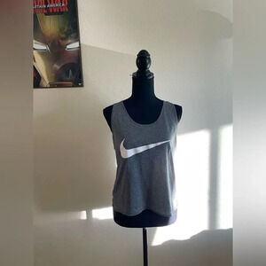 Nike Gray Tank Top with White Logo